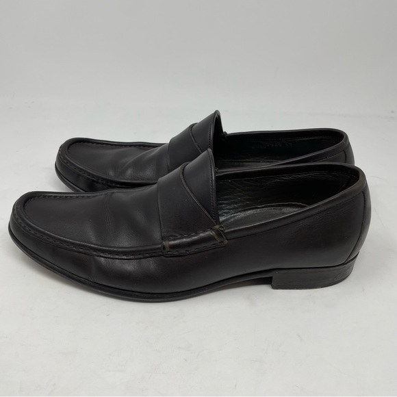 Gucci Brown Leather Men's Loafers 10D - Picture 3 of 15